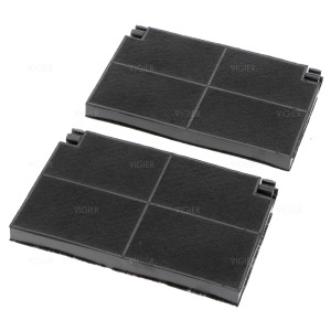 LOT DE 2 FILTRES CHARBON HOTTE ESPACE ORIENT ROBLIN 5403002