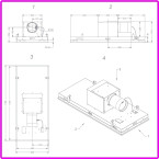Plafonnier Pureline Pro 120cm Blanc