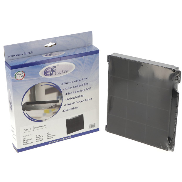 Filtre a charbon hotte type 15 TV008A 225X210X30MM (MOD 15)