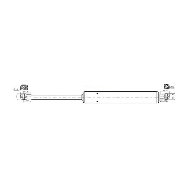 Vérin de porte relevable 200N