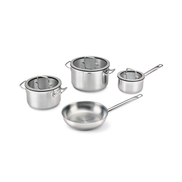Batterie cuisine 7 pcs Hotel Downdraft-Essentials Hotte Plan