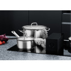 Batterie cuisine 7 pcs Hotel Downdraft-Essentials Hotte Plan