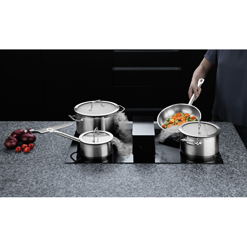 Batterie cuisine 7 pcs Hotel Downdraft-Essentials Hotte Plan