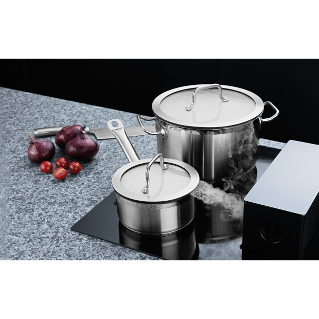 Batterie cuisine 7 pcs Hotel Downdraft-Essentials Hotte Plan
