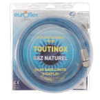 Tuyau gaz naturel 2m durée de vie illimité Euroflex