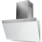 Hotte murale inclinée verre blanc 80cm Faber 5816496