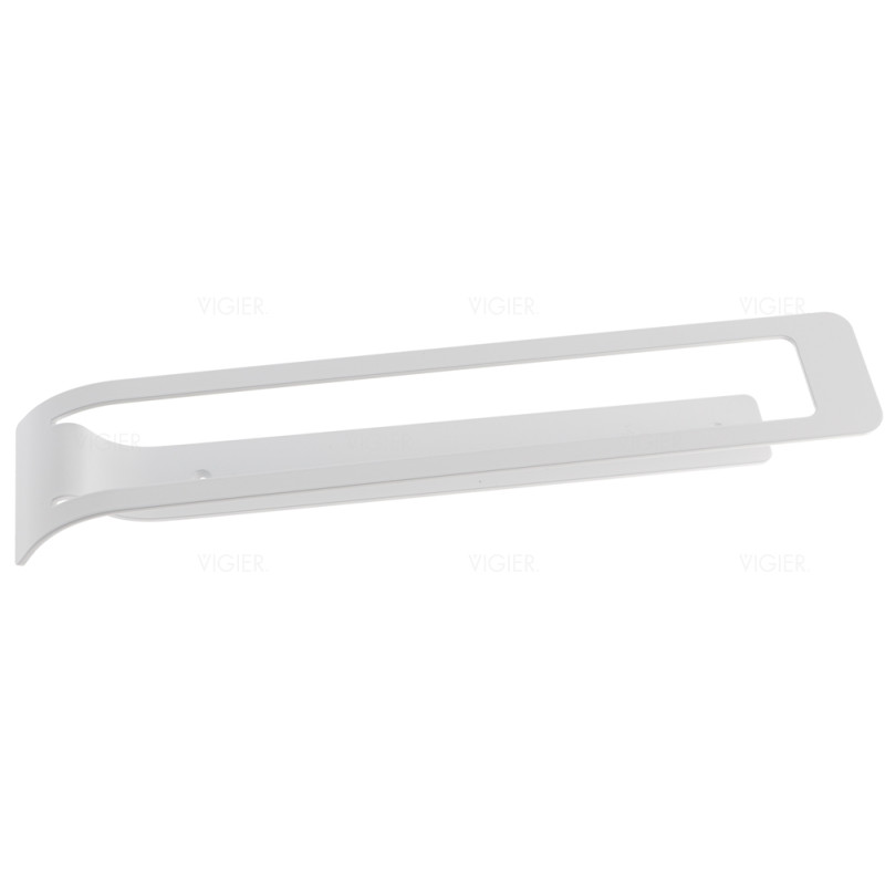 Porte-torchons fixe en acier vernis Blanc mat