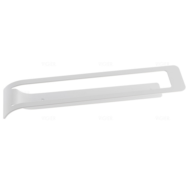 Porte-torchons fixe en acier vernis Blanc mat