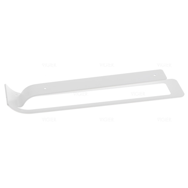 Porte-torchons fixe en acier vernis Blanc mat