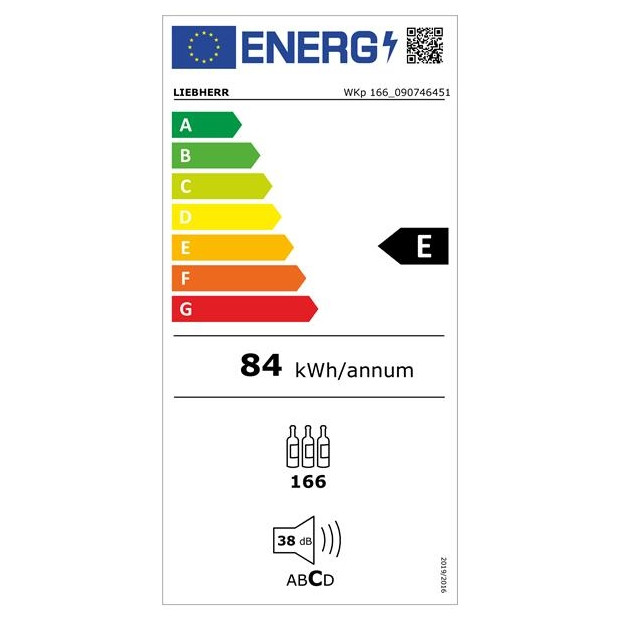 Cave a Vin Liebherr 166 bouteilles clayettes bois WKP166