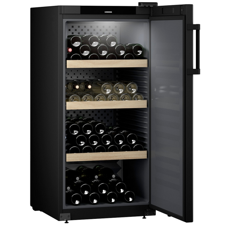 Cave a Vin Liebherr 141 bouteilles clayettes bois WKP142