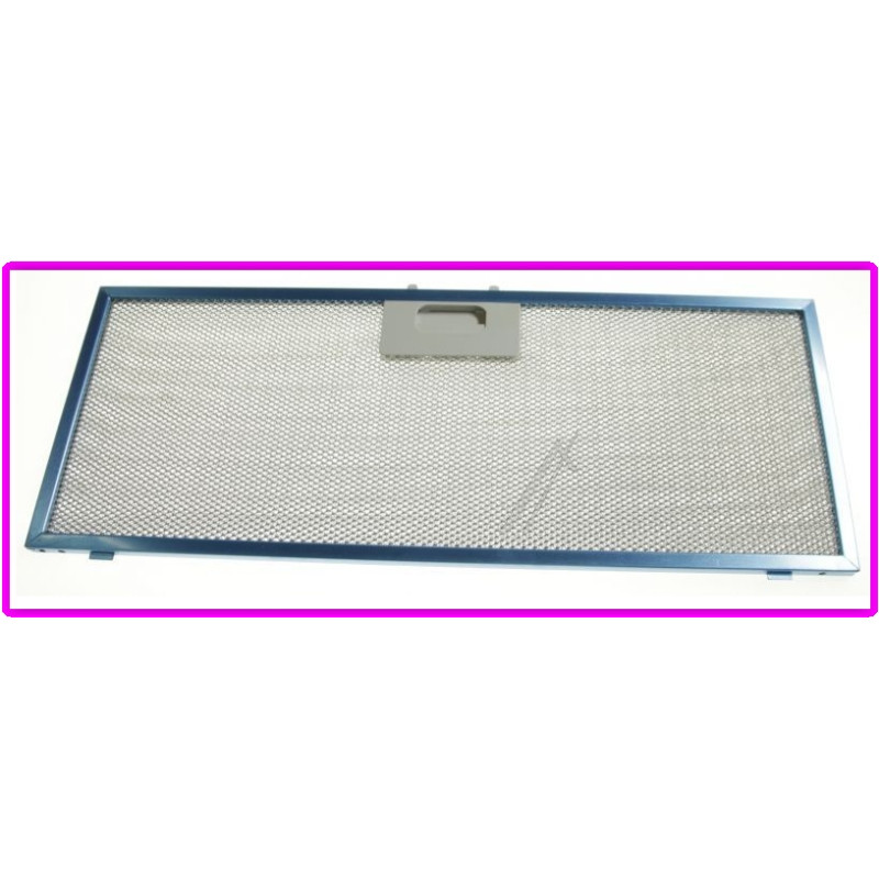 Filtre métal pour hotte Whirlpool Elica Ariston 459x178mm