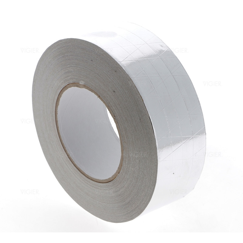 Rouleau de 50m ruban adhesif aluminium pour gaines hotte