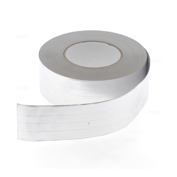 Rouleau de 50m ruban adhesif aluminium pour gaines hotte