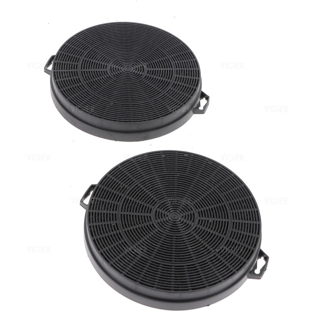 LOT DE 2 FILTRES A CHARBON HOTTE DIAMETRE 210MM