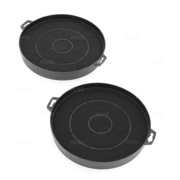 LOT DE 2 FILTRES A CHARBONS DIAMETRE 210MM FAC539 C0090822