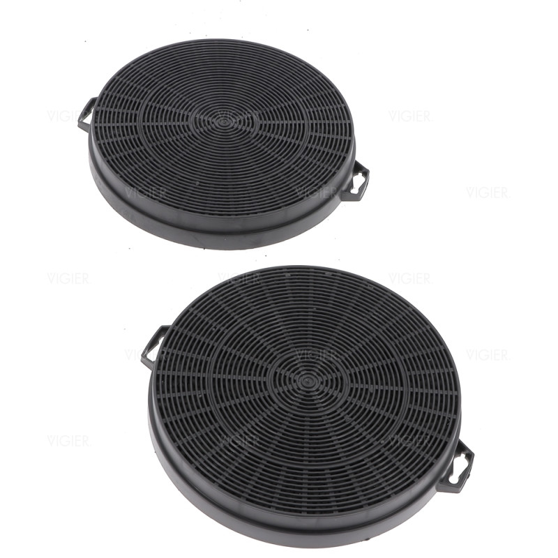 LOT DE 2 FILTRES A CHARBONS HOTTE DIAMETRE 210MM FAC539 C0090822 2B210 best210 bosch, neff,siemens,electolux,zanker