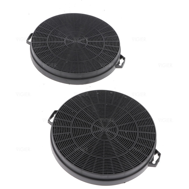 LOT DE 2 FILTRES A CHARBONS DIAMETRE 210MM FAC539 C0090822