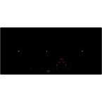 Plaque 3 foyers induction panoramique 6700W Novy 1757/2