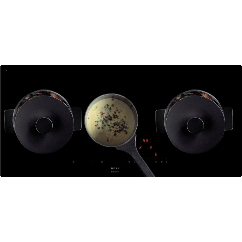 Plaque 3 foyers induction panoramique 6700W Novy 1757/2