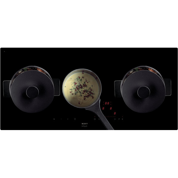 Plaque 3 foyers induction panoramique 6700W Novy 1757/2