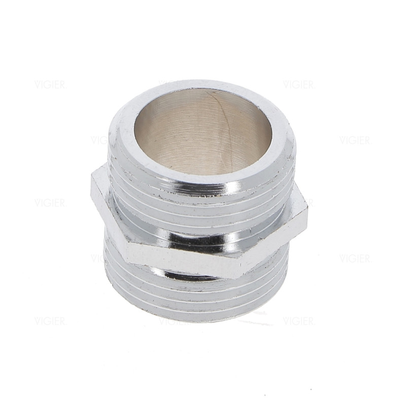 RACCORD MAMELON METAL 20X27 MALE/MALE