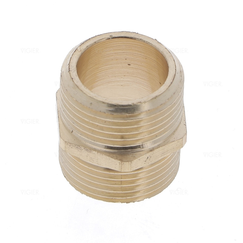 RACCORD MAMELON METAL 20X27 MALE/MALE