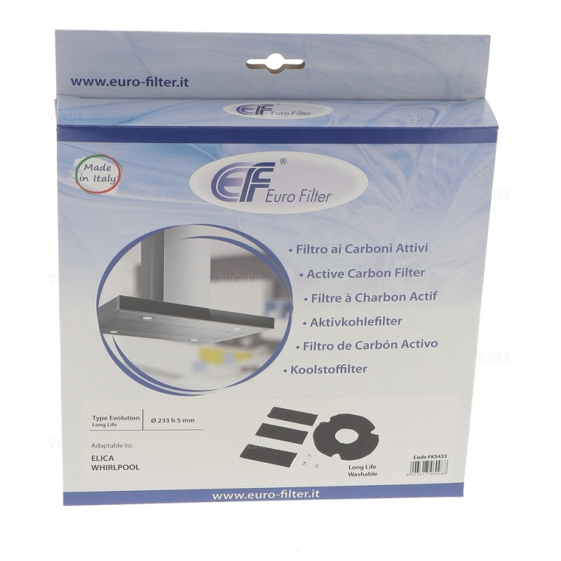 FILTRE A CHARBON HOTTE ELICA LONGUE DUREE FKS433