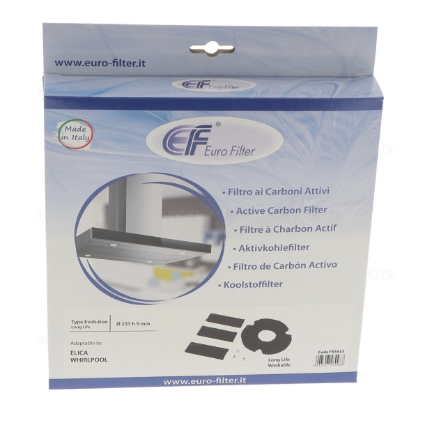 FILTRE A CHARBON HOTTE ELICA LONGUE DUREE FKS433