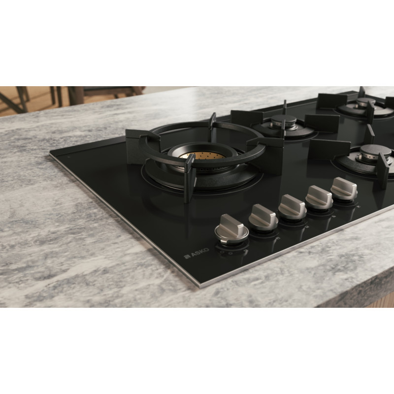 Plaque 90cm 5 gaz wok bruleur volcan fusion Asko