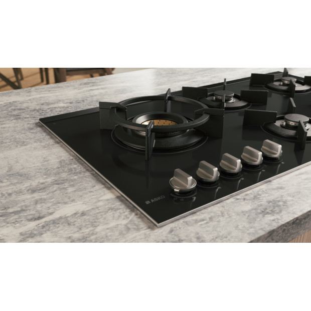 Plaque 90cm 5 gaz wok bruleur volcan fusion Asko