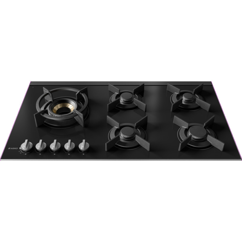 Plaque 90cm 5 gaz wok bruleur volcan fusion Asko