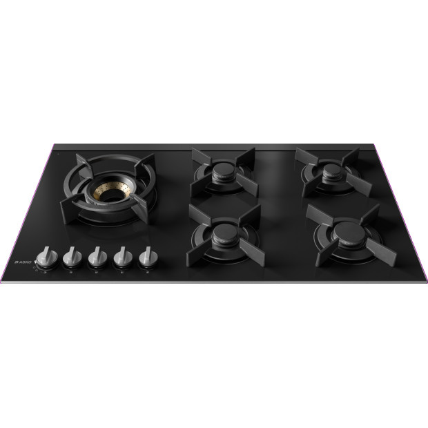 Plaque 90cm 5 gaz wok bruleur volcan fusion Asko