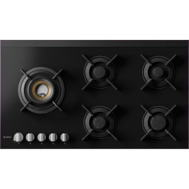 Plaque 90cm 5 gaz wok bruleur volcan fusion Asko