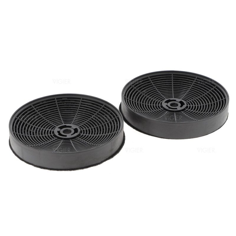 Lot de 2 filtres à charbon d'origine pour hotte Airlux Glem