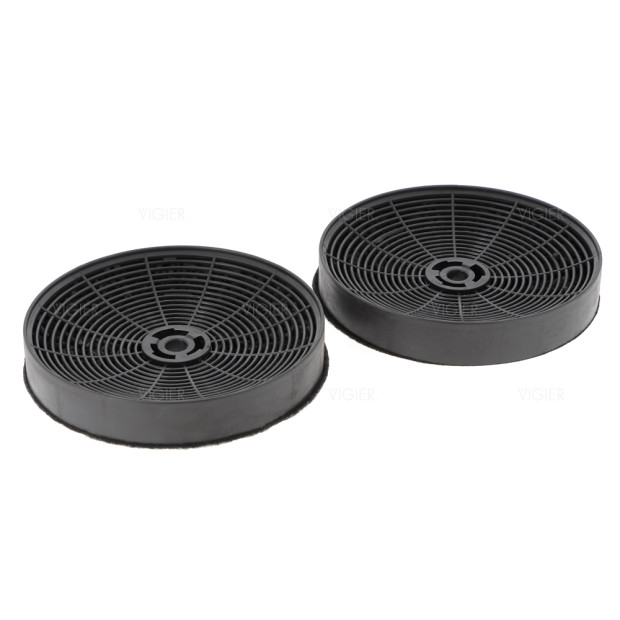 Lot de 2 filtres à charbon d'origine pour hotte Airlux Glem