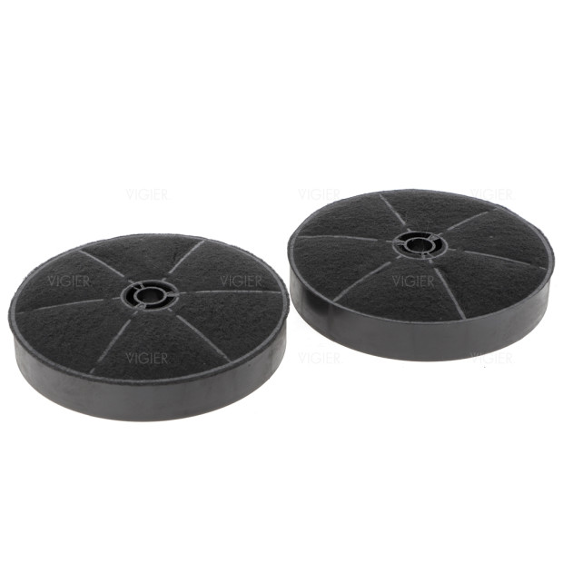 Lot de 2 filtres à charbon d'origine pour hotte Airlux Glem