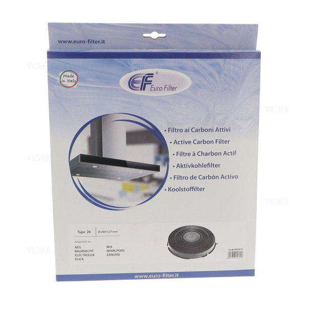 Filtre a charbon TYPE26 hotte Electrolux Whirlpool