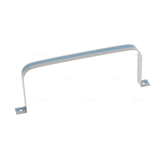Fixation en inox pour tube plat 89x222mm