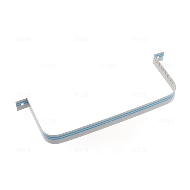 Fixation en inox pour tube plat 89x222mm