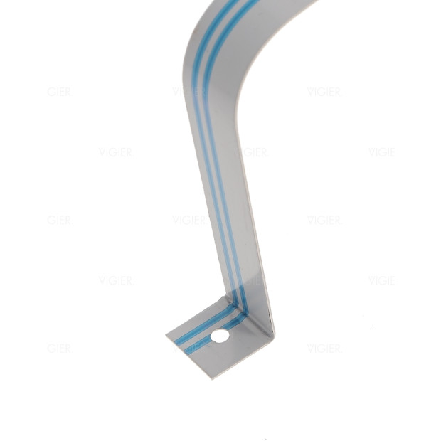 Fixation en inox pour tube plat 89x222mm