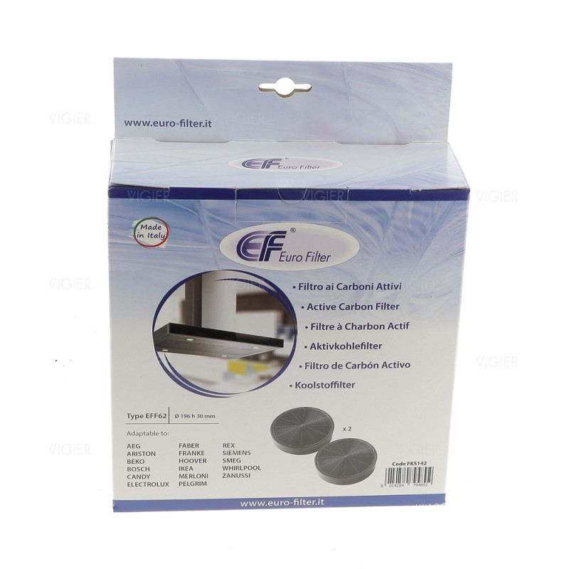 Filtres à charbon EFF62 KITFC152 5403004 Roblin Franke Smeg