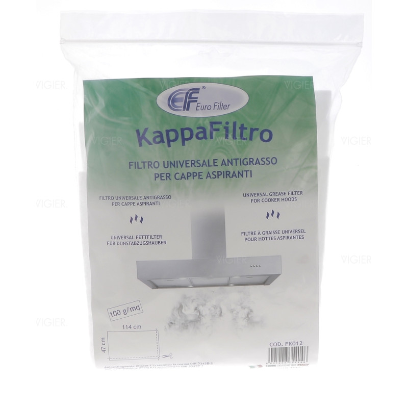 Filtre a graisse universel pour hottes aspirantes FK012