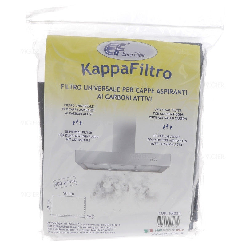 Filtre a charbon universel hottes apirantes FK024