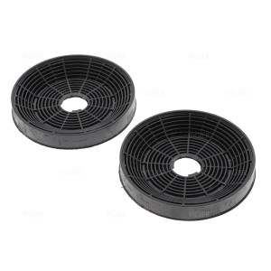kf001 lot de 2 FILTRES CHARBON ROND HOTTE SILVERLINE 15.8CM