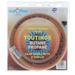 Tuyau gaz butane/propane 1m durée de vie illimité Euroflex