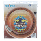 Tuyau gaz butane/propane 1m durée de vie illimité Euroflex