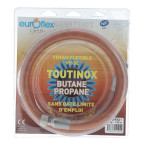 Tuyau gaz butane/propane 1.5m durée de vie illimité Euroflex