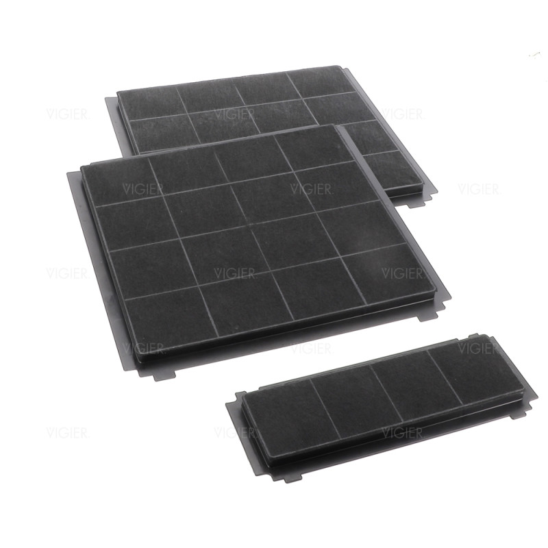 Kit filtres à charbon 330X300mm ET 267X98mm hotte AIRFORCE