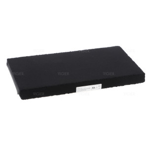 Filtre a charbon monoblock 338x176x30mm hotte Crystal Novy